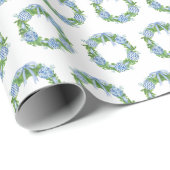 チャイノアイセリーブルークリスマスオーナメントリース ラッピングペーパー (ロールコーナー)