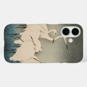 チャイノイズリー 白鷺 冬の雪 パターン Case-Mate iPhoneケース (裏面 (横))