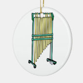 チャイム、オーケストラのチャイム、ピットの打楽器1を禁止して下さい セラミックオーナメント (左)