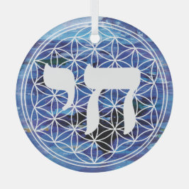 チャイメダリオン ガラスオーナメント