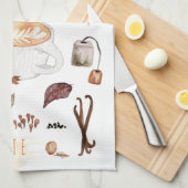 チャイラテレシピ |感謝祭の友情 キッチンタオル (四つ折り)