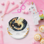 チャイルズエンチャントドラゴン誕生日 ペーパープレート (パーティー)