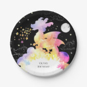 チャイルズエンチャントドラゴン誕生日 ペーパープレート (正面)