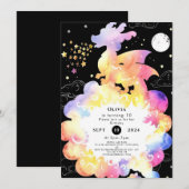 チャイルズエンチャントドラゴン誕生日 招待状 (正面/裏面)