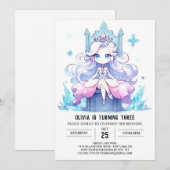 チャイルズエンチャントプリンセス誕生日 招待状 (正面/裏面)