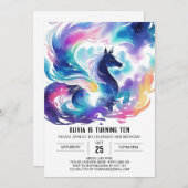 チャイルズエンチャントホース誕生日 招待状 (正面/裏面)