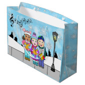 チャイルズクリスマスカロラーズホリデーシーズン ラージペーパーバッグ (裏面アングル)