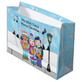 チャイルズクリスマスカロラーズホリデーシーズン ラージペーパーバッグ (正面アングル)