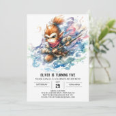 チャイルズシックモンキー誕生日 招待状 (スタンド正面)