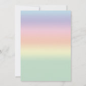 チャイルズソフバニーイースターレインボーフローラ誕生日 招待状 (裏面)