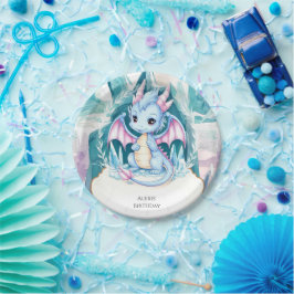 チャイルズドラゴンお洒落誕生日 ペーパープレート