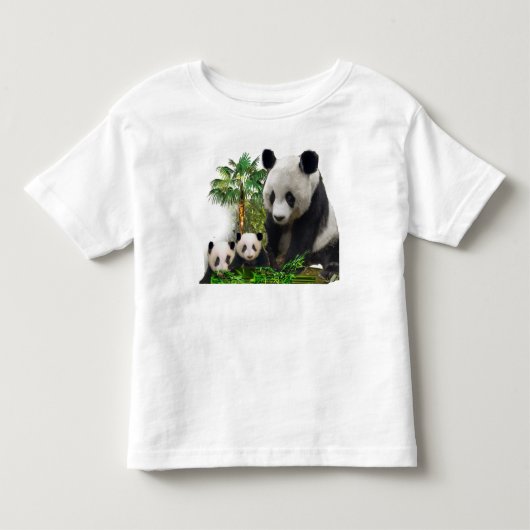 チャイルズパンダベアー幼児 トドラーTシャツ (正面)