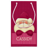 チャイルズピンクサガーリーンタと水玉模様 スモールペーパーバッグ (裏面)