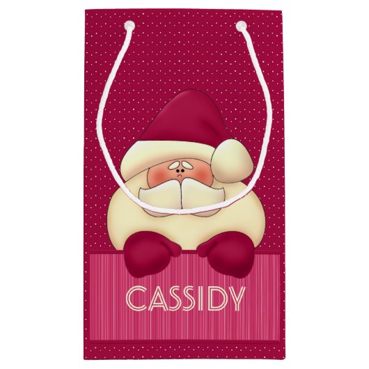 チャイルズピンクサガーリーンタと水玉模様 スモールペーパーバッグ (裏面)