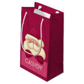 チャイルズピンクサガーリーンタと水玉模様 スモールペーパーバッグ (裏面アングル)