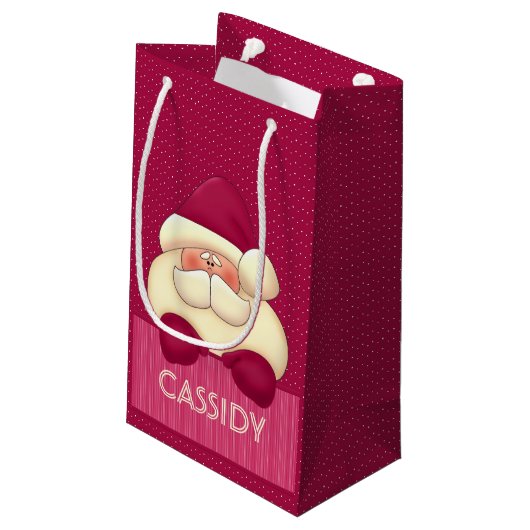 チャイルズピンクサガーリーンタと水玉模様 スモールペーパーバッグ (裏面アングル)