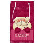 チャイルズピンクサガーリーンタと水玉模様 スモールペーパーバッグ (正面)