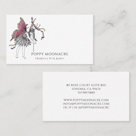 チャイルズブック作家妖精の名刺 名刺 (正面/裏面)