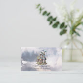 チャイルズブック作家妖精の森ビジネスカード 名刺 (スタンド正面)