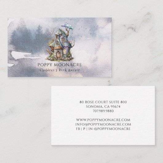 チャイルズブック作家妖精の森ビジネスカード 名刺 (正面/裏面)