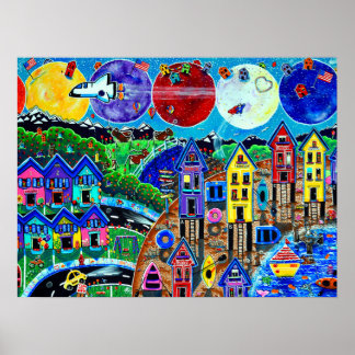 チャイルズプラデッツ宇宙シャトルワールド海ビーチ ポスター