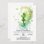 チャイルズボヘミアンフェアリー誕生日 招待状 (正面/裏面)