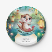 チャイルズマジカルオッター誕生日 ペーパープレート (正面)