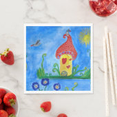 チャイルドお洒落イラストレーション紙ナプキンス スタンダードランチョンナプキン (インサイチュ)