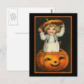 チャイルドとカボチャ ポストカード (正面/裏面)