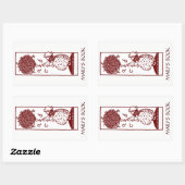 チャイルドアルファベットツリー蔵書票シール 長方形シール (シート)