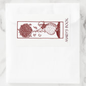 チャイルドアルファベットツリー蔵書票シール 長方形シール (バッグ)