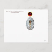 チャイルドイエス，アンティーククリスマス紙彫刻 シーズンポストカード (裏面)