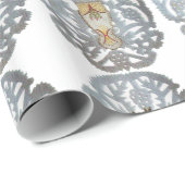 チャイルドイエス，アンティーククリスマス紙彫刻 ラッピングペーパー (ロールコーナー)