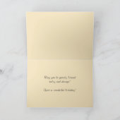 チャイルドイエズスブルーフローラリース宗教 カード (内部)