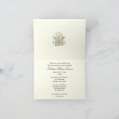 チャイルドイエズス聖体拝領の第一聖餐式 招待状 (内部)