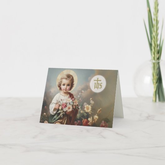 チャイルドイエズス聖体拝領の第一聖餐式 招待状 (正面)