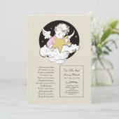 チャイルドエンジェルピンクお祝いの発表 案内状 (スタンド正面)