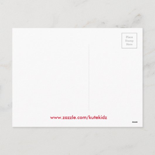 チャイルドエンジェル(ハート翼とハロー) シーズンポストカード (裏面)