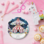 チャイルドエンチャントサーカス誕生日 ペーパープレート (パーティー)