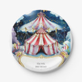 チャイルドエンチャントサーカス誕生日 ペーパープレート (正面)