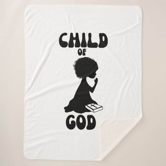 チャイルドオブゴッドバイブル引用文 シェルパブランケット (正面)
