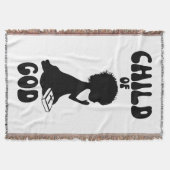 チャイルドオブゴッドバイブル引用文 スローブランケット (正面)
