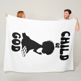 チャイルドオブゴッドバイブル引用文 フリースブランケット