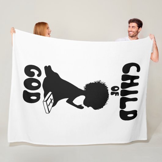 チャイルドオブゴッドバイブル引用文 フリースブランケット (インサイチュ)