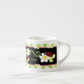 チャイルドサイズのお茶パーティー用ティーカップ、ラディバグの花 エスプレッソカップ (右)