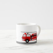 チャイルドサイパーソナライズされたズ消防マグ エスプレッソカップ (正面右)