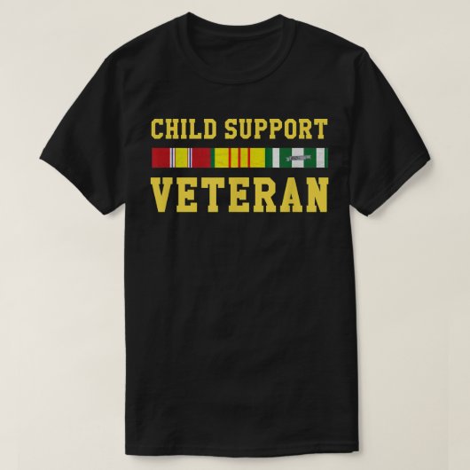 チャイルドサポート退役軍人Tシャツ Tシャツ (デザイン正面)