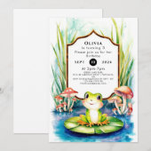 チャイルドズカワイカエル誕生日 招待状 (正面/裏面)