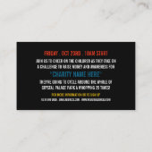 チャイルドズバイク、チャリティバイクアドソンイベント 名刺 (裏面)