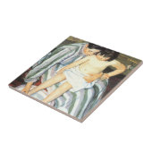 チャイルドズバスバイメアリーカッサットヴィンテージ印象派 タイル (側面)